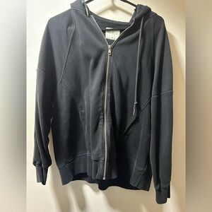 Abercrombie & Fitch Black Zip-Up Jacket